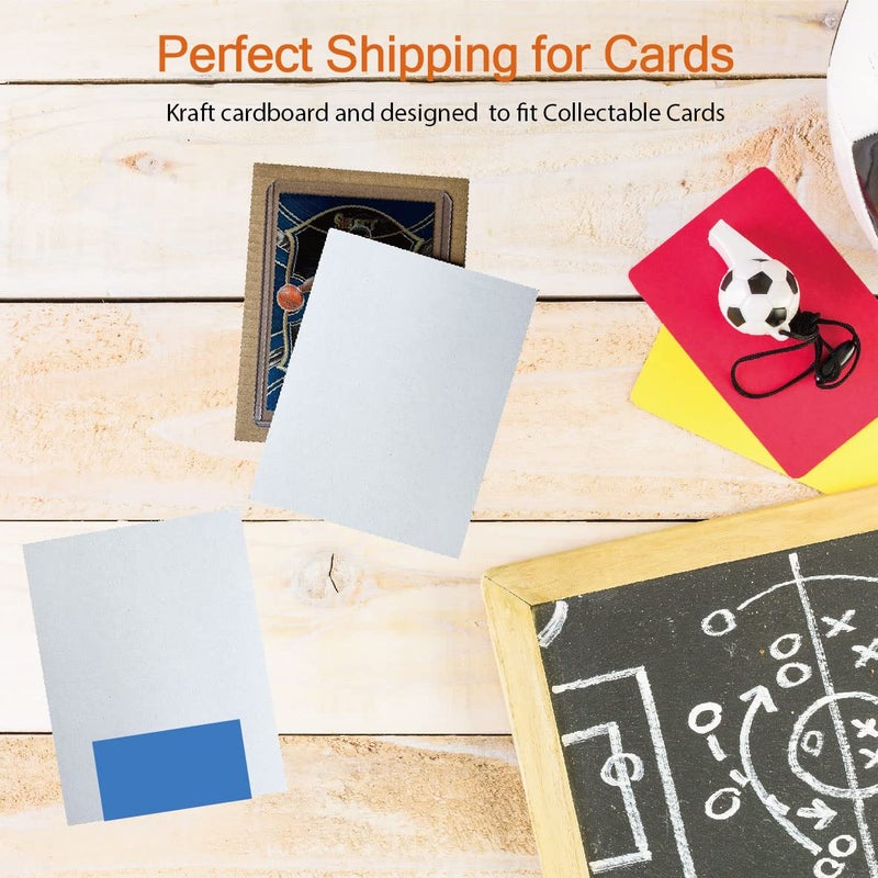 ANSSDO 400 Packs 3.5x4.5 Inch Corrugated Cardboard Sheets, Premium White Corrugated Cardboard Inserts Bulk Flat for Sports Card Protectors, Trading Card Folders Mail Shipping Stiffeners, Cardboard Divider - Image 4